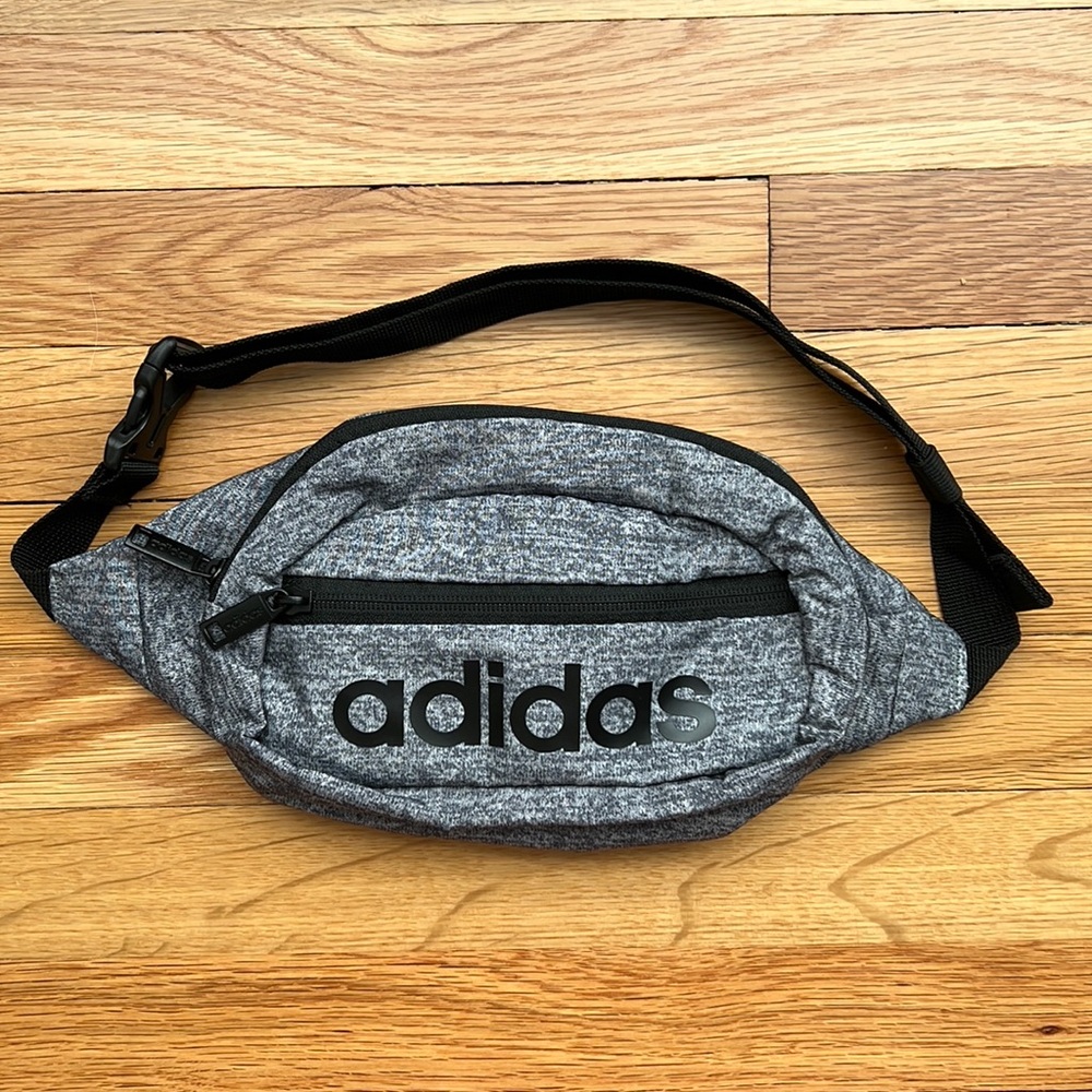 New Adidas Gray and Black Fanny Pack / Belt Bag
